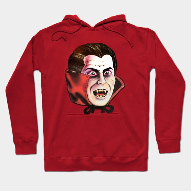 Vintage Vampire Halloween Hoodie by karutees